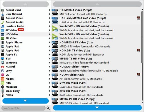 Convert Sony PMW-EX1 MXF Files to HD MPG