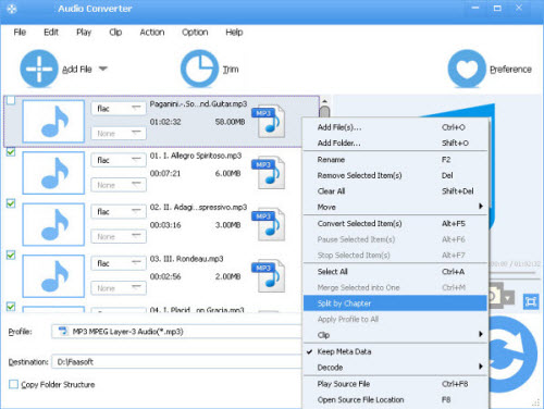 Split FLAC CUE files